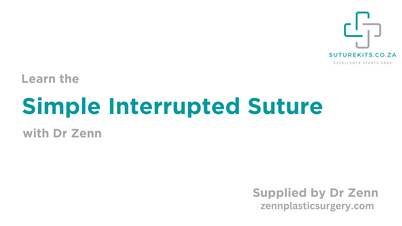 Load video: Simple interrupted Suture tutorial